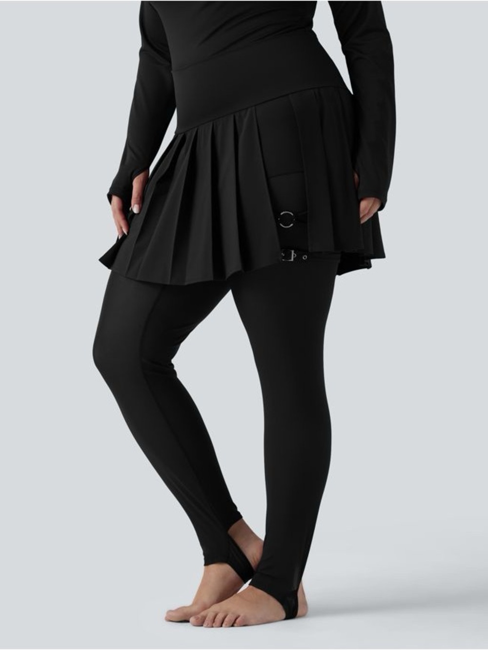 Halara Breezeful Pleated 2-in-1 Mesh Skirt Leggings NWT Size Large Quick Dry - Picture 4 of 13